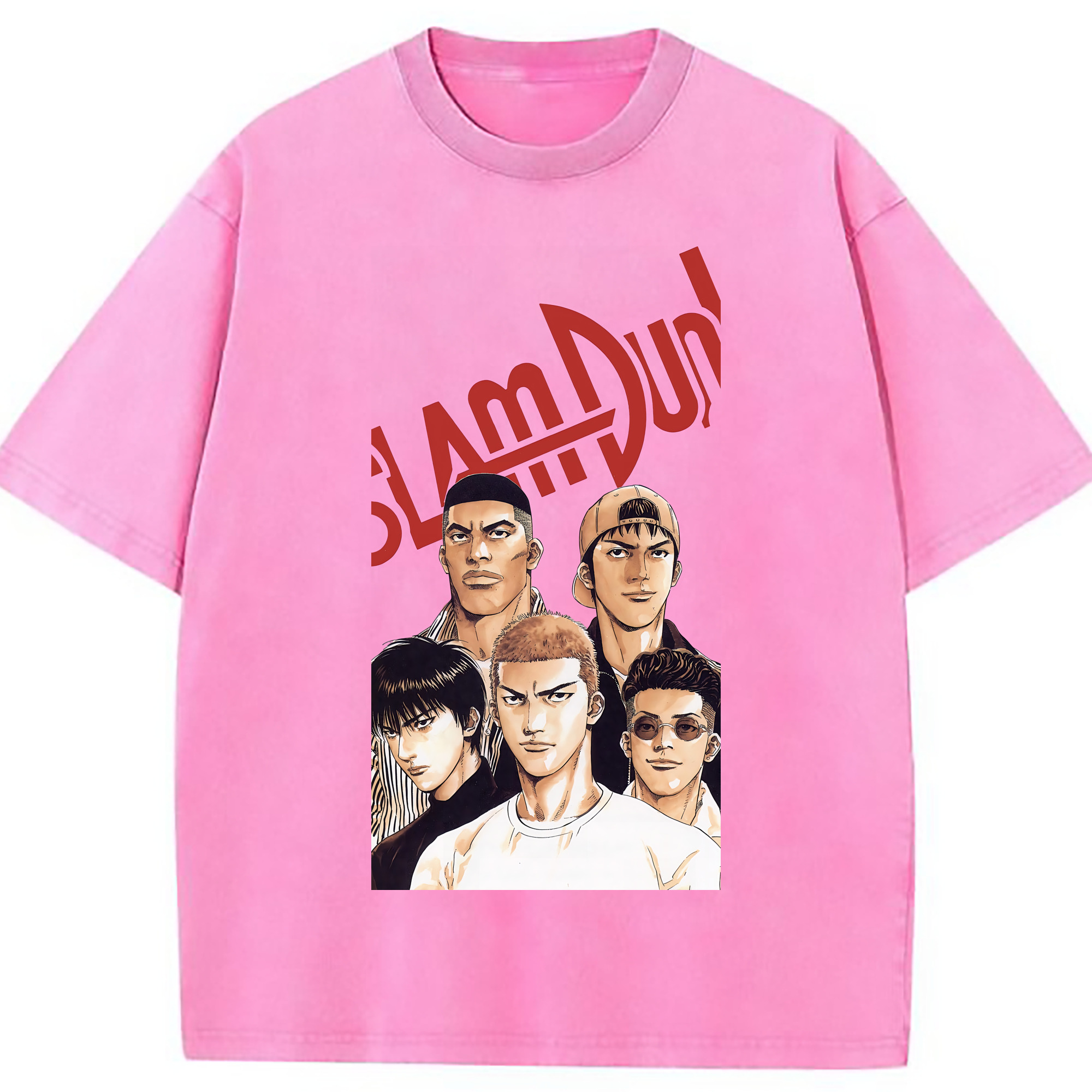 （画像用） SLAM DUNK／スラムダンク 綿100% ヴィンテージ風 半袖Tシャツ（フロントプリント）
